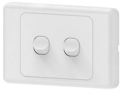 GENERIC ELECTRICAL RELIABLE 2-GANG 2-WAY LIGHT SWITCH 16A - MODERN DESIGN