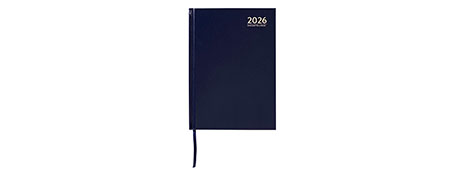 CUMBERLAND 2026 A5 BLUE CASEBOUND DIARY - DAY TO PAGE PLANNER
