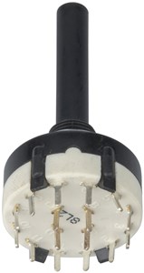 GENERIC COMPONENT MANUFACTURER 4 POLE SEALED PCB ROTARY SWITCH FOR RELIABLE CIRCUIT CONTROL