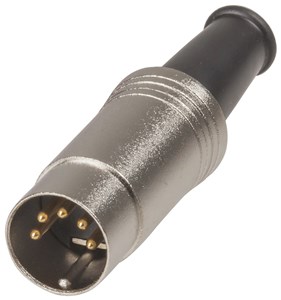 UNSPECIFIED MANUFACTURER DURABLE 5 PIN DIN PLUG WITH METAL CASE CONNECTOR
