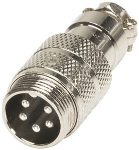 UNSPECIFIED MANUFACTURER 5 PIN MALE MICROPHONE CONNECTOR - SOLDER TAG