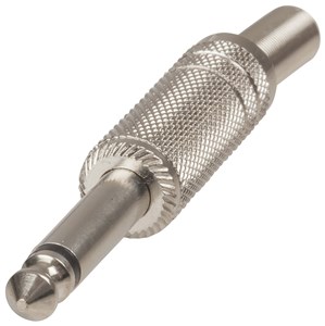 UNSPECIFIED MANUFACTURER RELIABLE 6.5MM MONO METAL AUDIO PLUG CONNECTOR