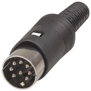 GENERIC/COMPONENT SUPPLIER RELIABLE 8 PIN DIN LINE PLUG CONNECTOR FOR AUDIO & DATA