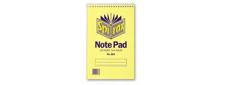 SPIRAX 200X127MM REPORTER'S NOTEBOOK - 100 PAGES