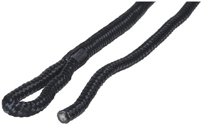 UNSPECIFIED MANUFACTURER DURABLE BLACK WOVEN FENDER LINE WITH SPLICED LOOP