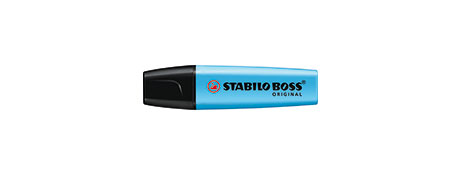STABILO BOSS ORIGINAL HIGHLIGHTER BLUE - PACK OF 10