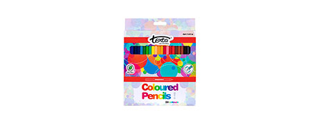 TEXTA ASSORTED COLOUR PENCILS - BREAK RESISTANT & SMOOTH FINISH