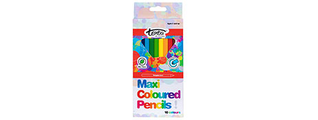TEXTA ASSORTED COLOUR PENCILS - BREAK RESISTANT & SMOOTH FINISH