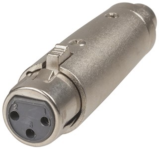 UNSPECIFIED MANUFACTURER XLR SOCKET TO RCA PLUG ADAPTOR FOR PRO AUDIO CONNECTIONS
