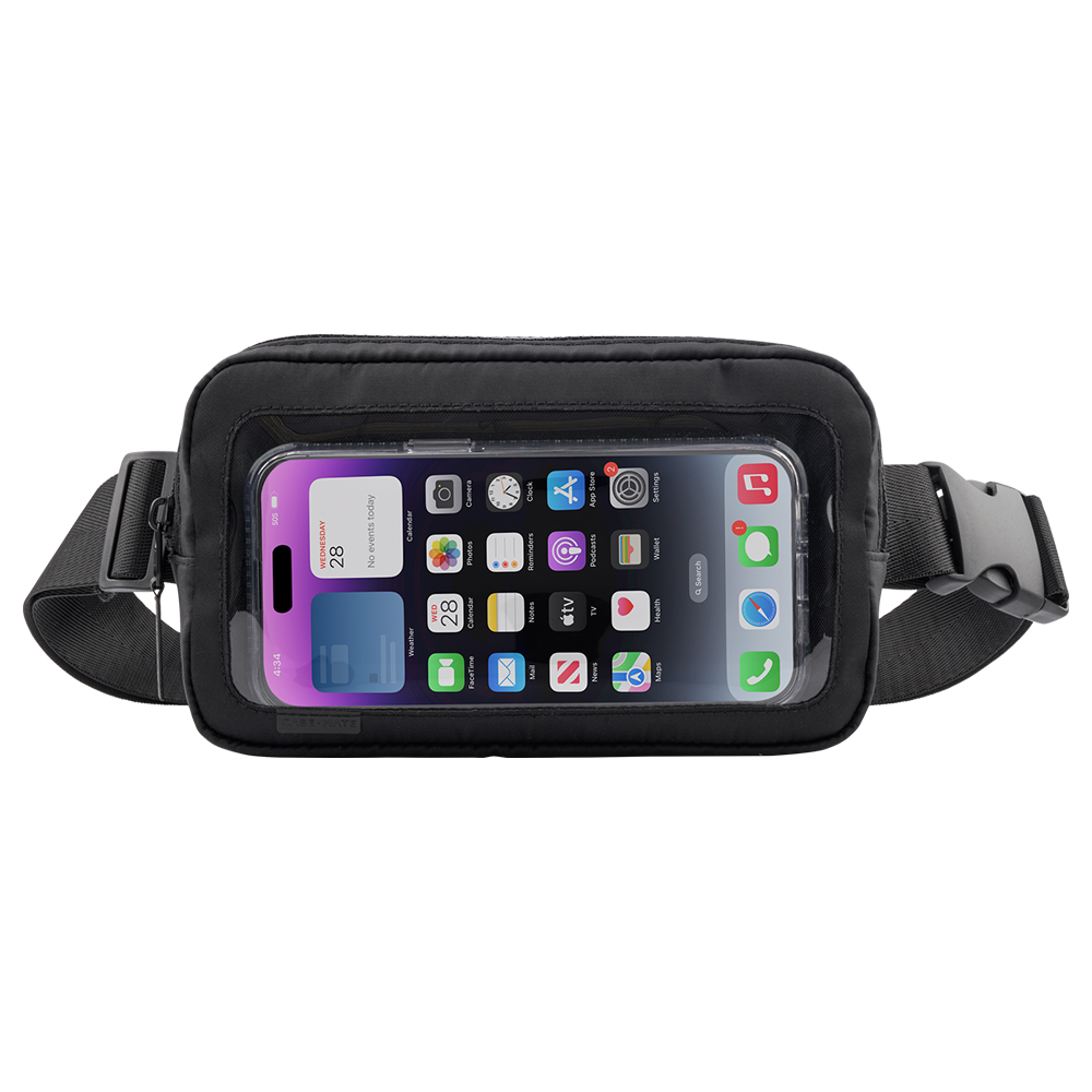CASE-MATE UNIVERSAL PHONE BELT BAG - SECURE BLACK CARRY