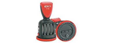 COLOP P700 DATER STAMP WITH 12 HOUR TIME - 50MM
