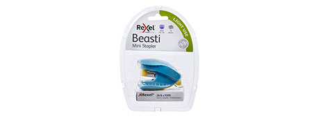 REXEL POCKET MINI STAPLER WITH REMOVER - PERFECT FOR HOME & STUDY