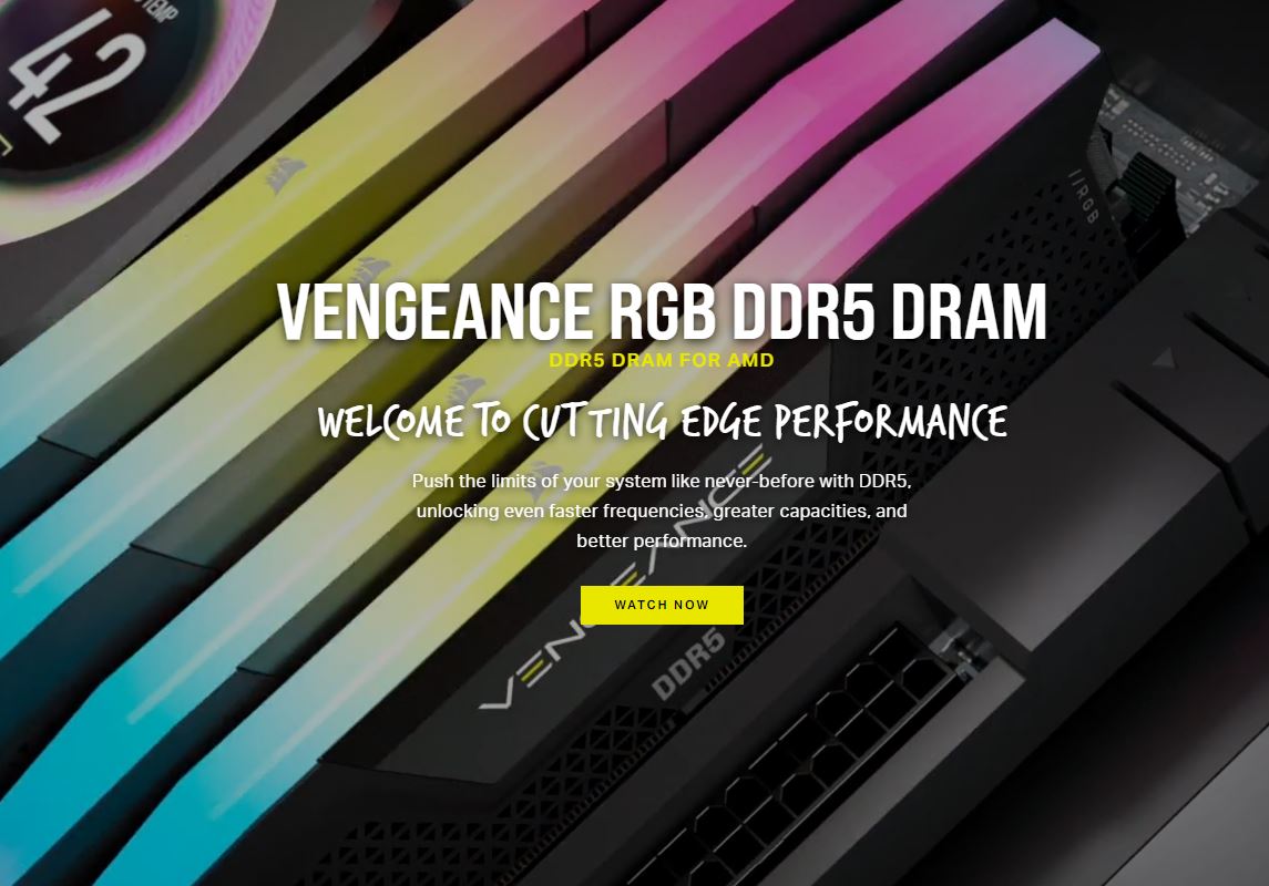 CORSAIR VENGEANCE DDR5 32GB (2X16GB) 5600MHZ RAM KIT