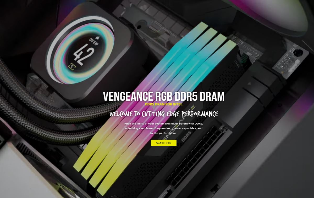 CORSAIR VENGEANCE DDR5 6000MHZ 32GB RAM KIT FOR PC BUILDERS