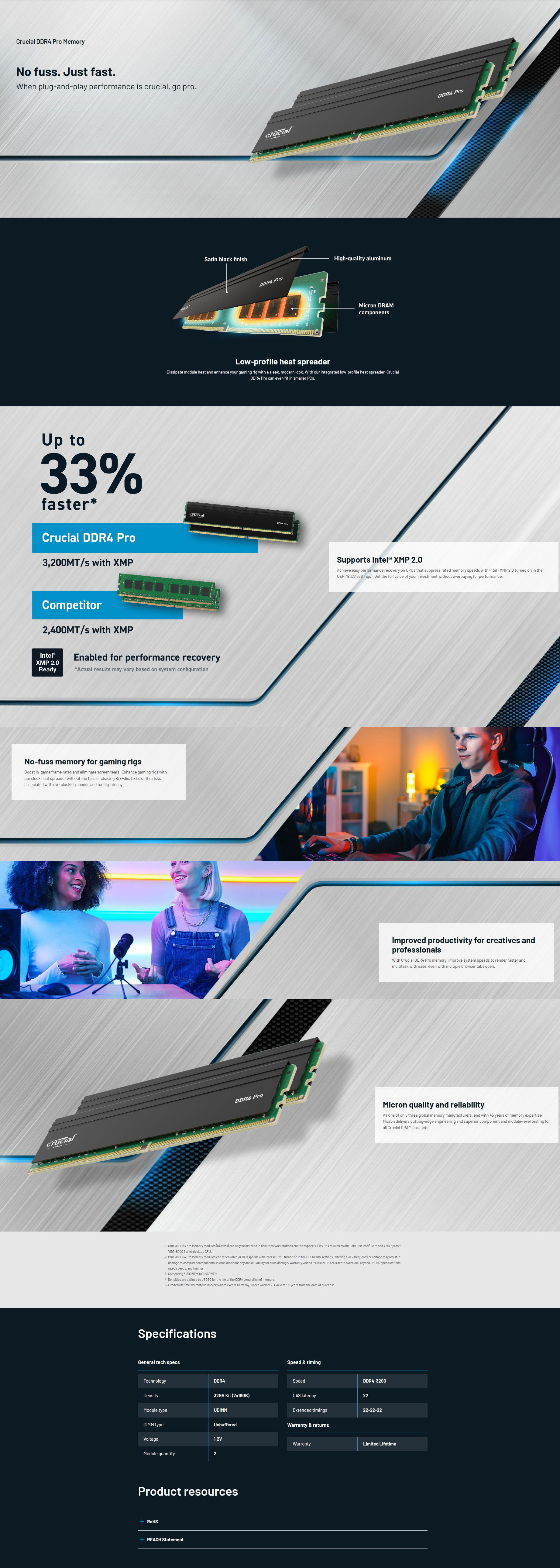 MICRON (CRUCIAL) CRUCIAL 16GB DDR4 3200MHZ LAPTOP RAM UPGRADE FOR SPEED