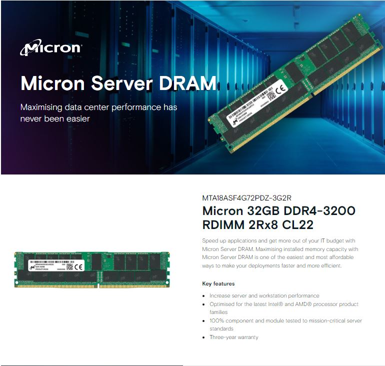 MICRON (CRUCIAL) CRUCIAL 32GB DDR5 4800MHZ LAPTOP RAM UPGRADE FOR SPEED