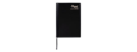 CUMBERLAND A5 BLACK 2026 DIARY - DAY TO PAGE PLANNER