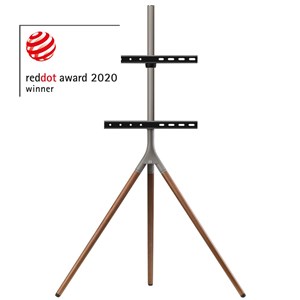 GENERIC/UNSPECIFIED MANUFACTURER DARK WOOD TRIPOD FLOOR TV STAND FOR 32-65 INCH SCREENS