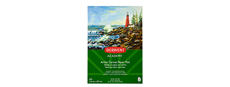 DERWENT ACADEMY A4 CANVAS PADS FOR VIBRANT ACRYLIC PAINTING