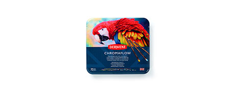 DERWENT CHROMAFLOW PENCILS - VIBRANT ASSORTED COLOUR SET