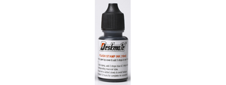 DESKMATE BLACK REFILL INK FOR PRE-INKED STAMPS (10ML)