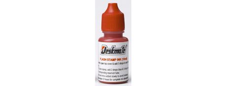 DESKMATE RED INK REFILL FOR PRE-INKED STAMPS 10ML