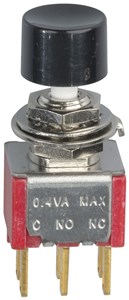 DPDT PUSHBUTTON SWITCH - 3A, 6MM MOUNT, MOMENTARY ACTION