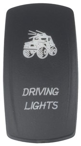 GENERIC/ACCESSORY LASER ETCHED ROCKER SWITCH COVER - DRIVING LIGHTS GRAPHIC