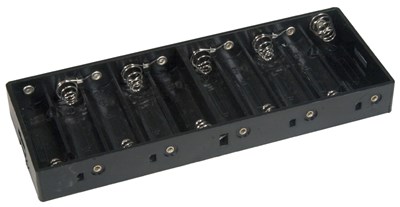 GENERIC COMPONENT 10X AA BATTERY HOLDER WITH LEADS - HIGH-GRADE PLASTIC