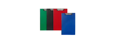 UNSPECIFIED MANUFACTURER DURABLE POLYPROPYLENE CLIPFOLDERS WITH WIRE CLIP & POCKET
