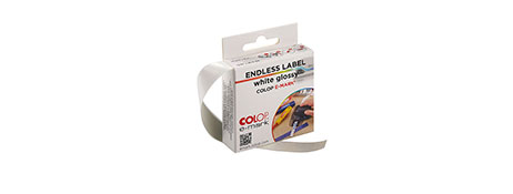 COLOP E-MARK ENDLESS LABELS: SPLASH-PROOF & DURABLE ROLLS
