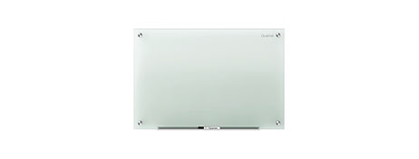 QUARTET FRAMELESS GLASS DRY ERASE BOARD 450X600MM - MODERN & DURABLE