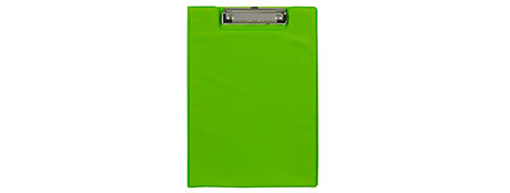 UNKNOWN MANUFACTURER DURABLE LIME POLYPROPYLENE FILE FOLDER WITH WIRE CLIP