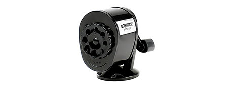 UNKNOWN MANUFACTURER DURABLE METAL PENCIL SHARPENER WITH KID-FRIENDLY GRIP