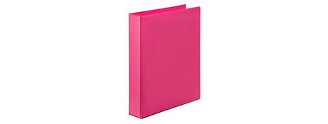 MARBIG A4 PINK INSERT BINDER - 200 PAGES, DURABLE FILING