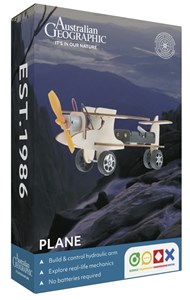 AUSTRALIAN GEOGRAPHIC ECO WORKSHOP SINGLE PROPELLER AIRCRAFT MODEL KIT