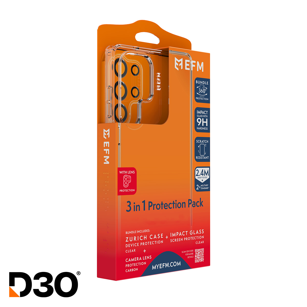 EFM 3-IN-1 PROTECTION BUNDLE FOR SAMSUNG GALAXY S26 6.9 CLEAR