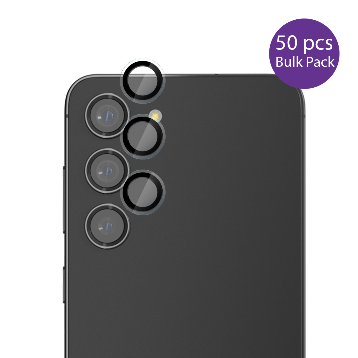 EFM CAMERA LENS PROTECTOR BULK PACK FOR SAMSUNG S25+ CLEAR