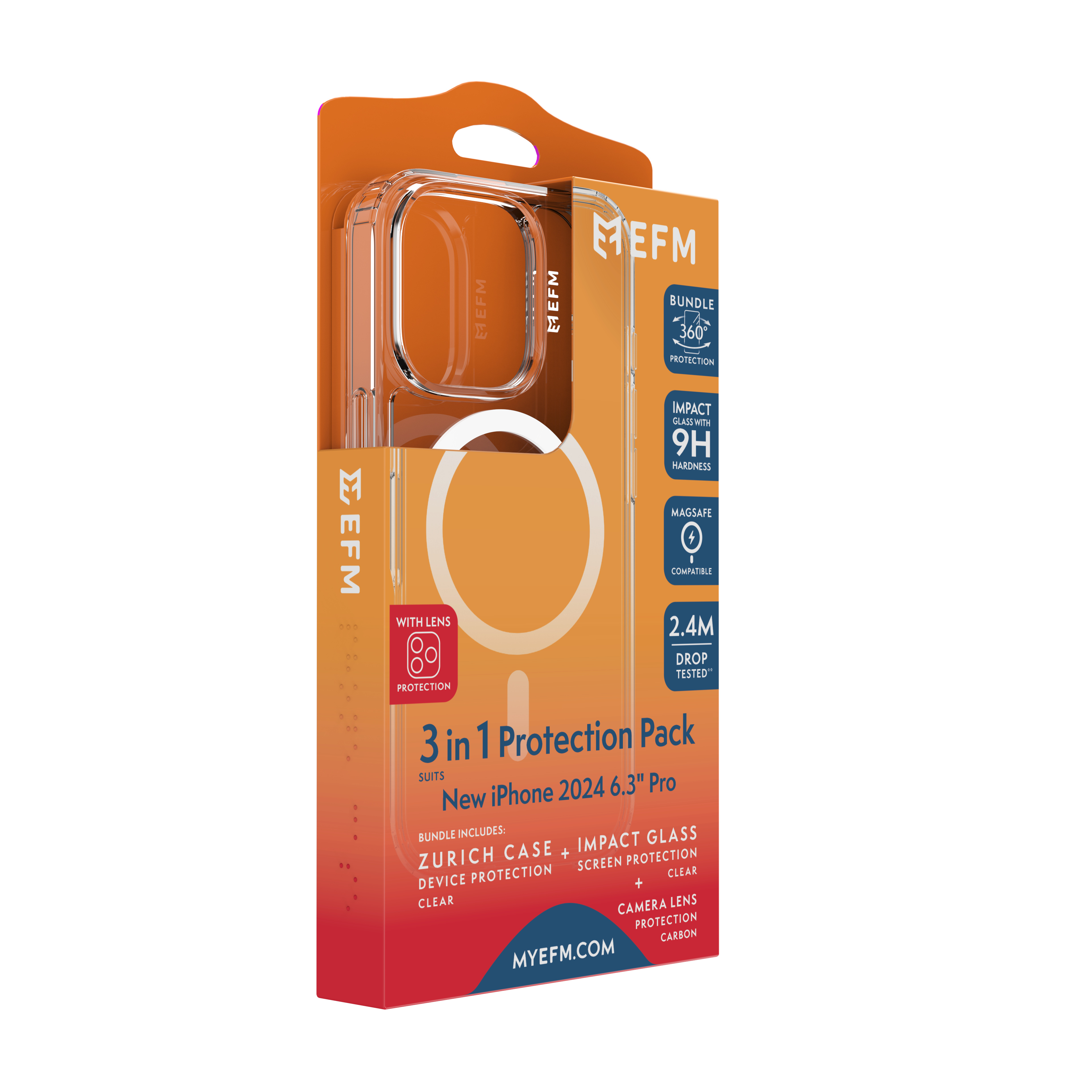EFM ZURICH MAGSAFE LENS PROTECTOR BUNDLE FOR IPHONE 16 PRO