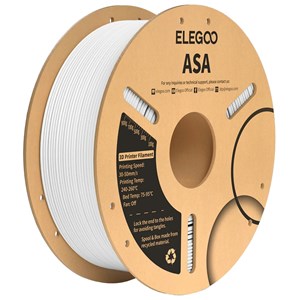 ELEGOO ASA WHITE FILAMENT 1.75MM 1KG FOR RELIABLE 3D PRINTS