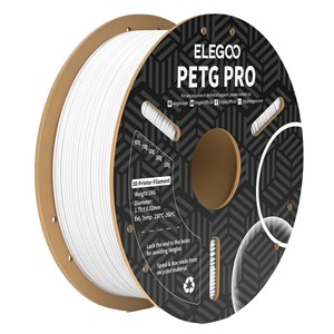 ELEGOO PETG PRO WHITE 1.75MM FILAMENT 1KG FOR RELIABLE 3D PRINTS