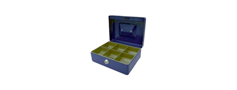 ESSELTE CLASSIC BLUE CASH BOX NO. 8 - SECURE HOME & OFFICE