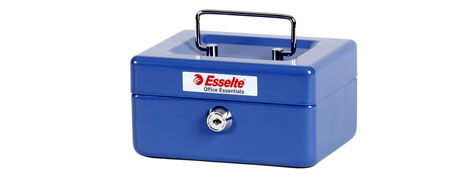 ESSELTE BLUE CASH BOX NO.6 - SECURE HOME & OFFICE STORAGE