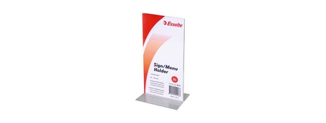 ESSELTE CLEAR DL 2-SIDED MENU HOLDER FOR PROFESSIONAL DISPLAYS