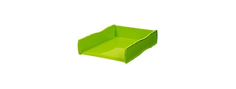 ESSELTE LIME STACKING DESK STORAGE TRAY FOR HOME OFFICE
