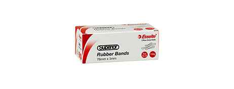 ESSELTE SIZE 32 RUBBER BANDS, 100G BOX - STRONG & RELIABLE