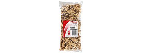 ESSELTE SIZE 65 RUBBER BANDS - 500G BAG FOR OFFICE & HOME
