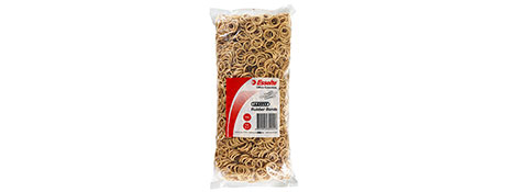 ESSELTE SIZE 8 RUBBER BANDS, 500G BAG - STRONG & RELIABLE