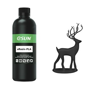 ESUN BLACK PLA RESIN FOR 3D PRINTING - 1KG BOTTLE
