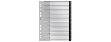 UNSPECIFIED MANUFACTURER EXTRA WIDE A4 DIVIDERS 1-10 BLACK - ECO FRIENDLY FILING